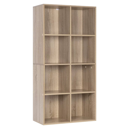 1PC Book Shelf 8 Storage Cubes Unit Freestanding Bookcases Organizer for Living Room Bedroom Office Home Furniture