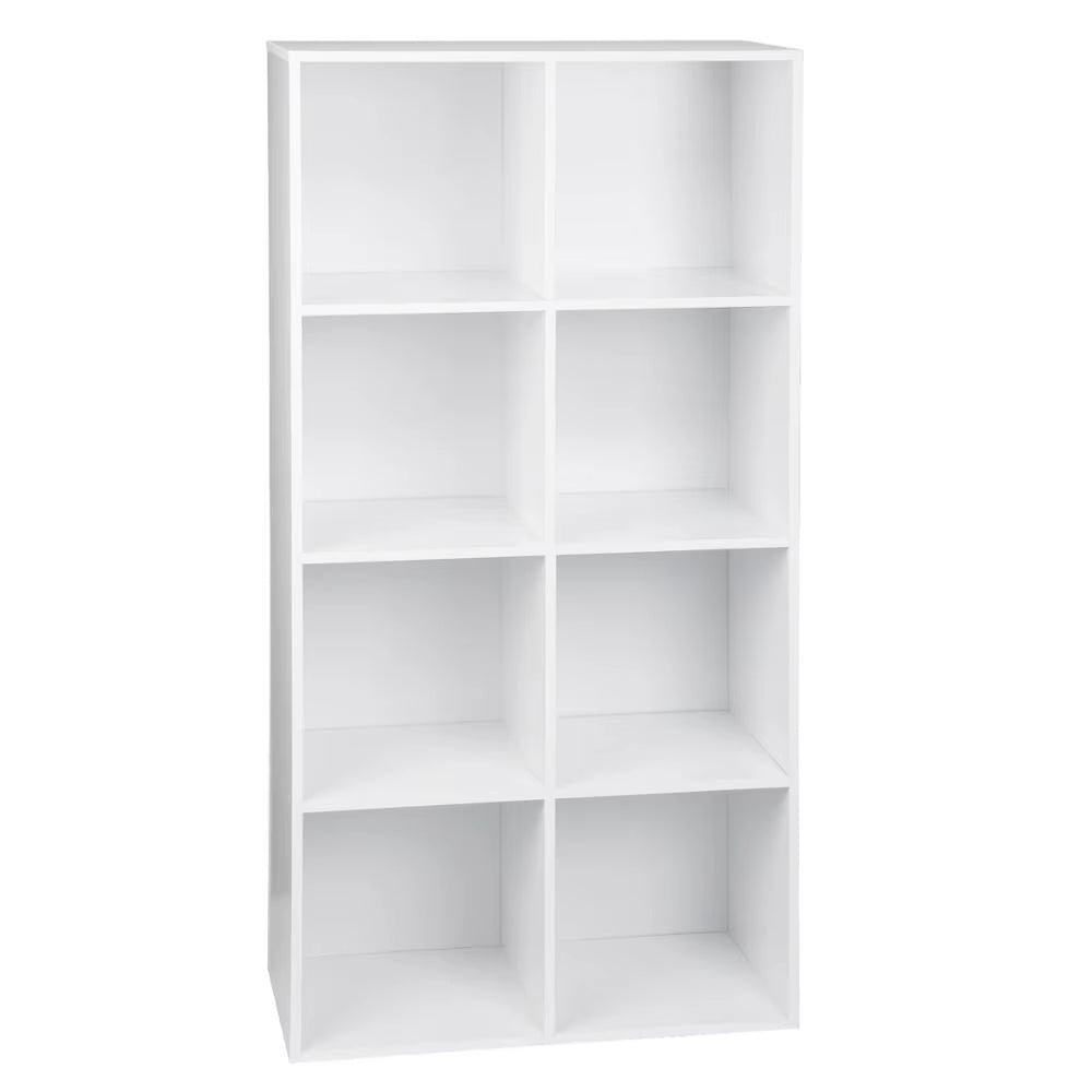 1PC Book Shelf 8 Storage Cubes Unit Freestanding Bookcases Organizer for Living Room Bedroom Office Home Furniture