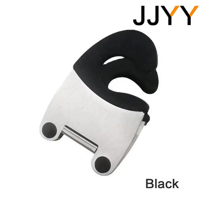 1PC Cookware Side Clip Rest Holder Kitchen Tool Stainless Steel Silicone Practical Spoon Spatula Pot Side Clamp Accessories